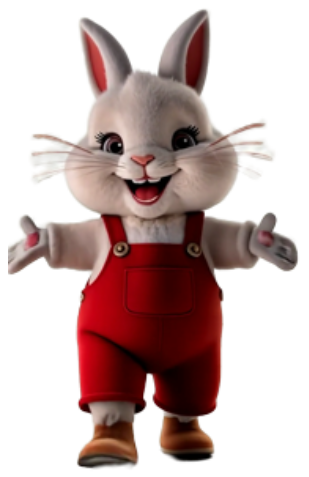 Mascotte lapin Tini